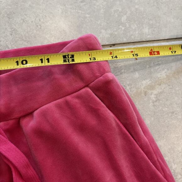 Juicy Couture Velour Joggers Women’s Sz S Pink Drawstring Sweatpants Athleisure - Picture 6 of 9